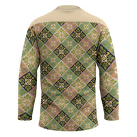 Seamless Pattern Puakenikeni and Kalo Hockey Jersey LT9 - Polynesian Pride