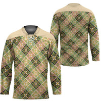 Seamless Pattern Puakenikeni and Kalo Hockey Jersey LT9 - Polynesian Pride