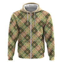 Seamless Pattern Puakenikeni and Kalo Hoodie - Polynesian Pride
