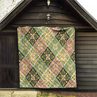 Seamless Pattern Puakenikeni and Kalo Quilt - Polynesian Pride