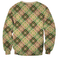 Seamless Pattern Puakenikeni and Kalo Sweatshirt LT9 - Polynesian Pride