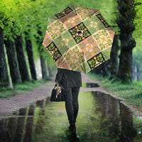 Seamless Pattern Puakenikeni and Kalo Umbrella - Polynesian Pride