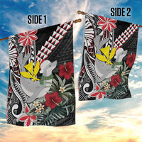 Hawaii Monk Seal Santa Garden Flag Hibiscus Kakau Pattern Mele Kalikimaka LT9 - Polynesian Pride