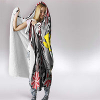 Hawaii Monk Seal Santa Hooded Blanket Hibiscus Kakau Pattern Mele Kalikimaka LT9 - Polynesian Pride