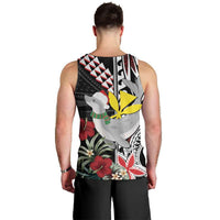 Hawaii Monk Seal Santa Men Tank Top Hibiscus Kakau Pattern Mele Kalikimaka LT9 - Polynesian Pride