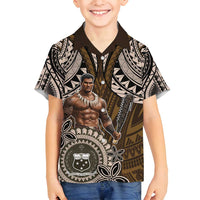 Samoa Warrior Family Matching Puletasi and Hawaiian Shirt The Mighty Samoan Warrior Spirit