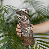 Samoa Warrior Skinny Tumbler The Mighty Samoan Warrior Spirit