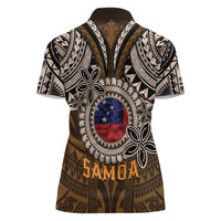 Samoa Warrior Women Polo Shirt The Mighty Samoan Warrior Spirit
