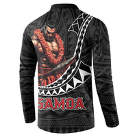 Samoan Pride Polynesian Tribal Warrior Button Sweatshirt 685 Samoa Mo Samoa
