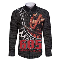 Samoan Pride Polynesian Tribal Warrior Family Matching Off Shoulder Maxi Dress and Hawaiian Shirt 685 Samoa Mo Samoa