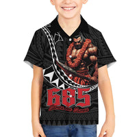 Samoan Pride Polynesian Tribal Warrior Family Matching Tank Maxi Dress and Hawaiian Shirt 685 Samoa Mo Samoa