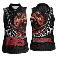 Samoan Pride Polynesian Tribal Warrior Women Sleeveless Polo Shirt 685 Samoa Mo Samoa