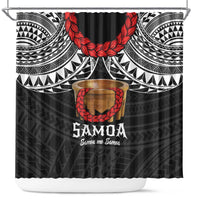 Samoan Tanoa Kava Bowl Ula Fala Shower Curtain Polynesian Tribal Vibe