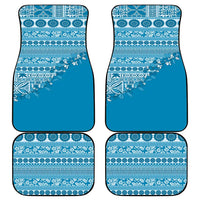 Fiji Marau na Kerisimasi Car Mats Aqua Tagimoucia Tapa Masi Tribal LT9 - Polynesian Pride