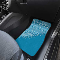 Fiji Marau na Kerisimasi Car Mats Aqua Tagimoucia Tapa Masi Tribal LT9 - Polynesian Pride