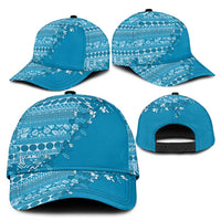 Fiji Marau na Kerisimasi Classic Cap Aqua Tagimoucia Tapa Masi Tribal LT9 - Polynesian Pride