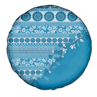 Fiji Marau na Kerisimasi Spare Tire Cover Aqua Tagimoucia Tapa Masi Tribal - Polynesian Pride