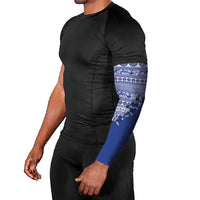 Fiji Marau na Kerisimasi Arm Sleeves Blue Tagimoucia Tapa Masi Tribal LT9 - Polynesian Pride