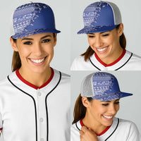 Fiji Marau na Kerisimasi Baseball Net Cap Blue Tagimoucia Tapa Masi Tribal LT9 - Polynesian Pride
