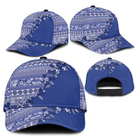 Fiji Marau na Kerisimasi Classic Cap Blue Tagimoucia Tapa Masi Tribal LT9 - Polynesian Pride