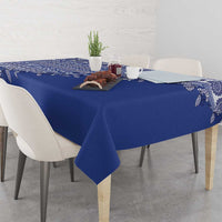 Fiji Marau na Kerisimasi Tablecloth Blue Tagimoucia Tapa Masi Tribal LT9 - Polynesian Pride