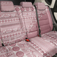 Fiji Marau na Kerisimasi Back Car Seat Cover Dusty Rose Tagimoucia Tapa Masi Tribal - Polynesian Pride