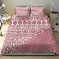 Fiji Marau na Kerisimasi Bedding Set Dusty Rose Tagimoucia Tapa Masi Tribal - Polynesian Pride