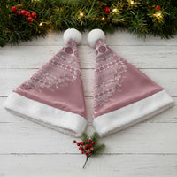 Fiji Marau na Kerisimasi Christmas Santa Hat Dusty Rose Tagimoucia Tapa Masi Tribal - Polynesian Pride