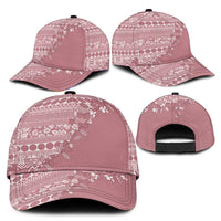 Fiji Marau na Kerisimasi Classic Cap Dusty Rose Tagimoucia Tapa Masi Tribal LT9 - Polynesian Pride