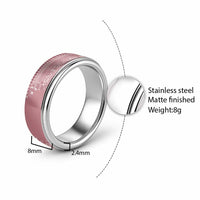 Fiji Marau na Kerisimasi Classic Ring Dusty Rose Tagimoucia Tapa Masi Tribal - Polynesian Pride