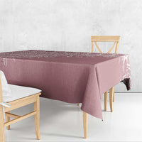Fiji Marau na Kerisimasi Tablecloth Dusty Rose Tagimoucia Tapa Masi Tribal LT9 - Polynesian Pride