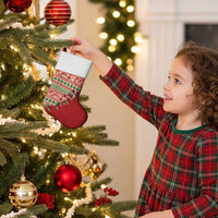 Fiji Marau na Kerisimasi Christmas Stocking Red Tagimoucia Tapa Masi Tribal - Polynesian Pride