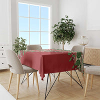 Fiji Marau na Kerisimasi Tablecloth Red Tagimoucia Tapa Masi Tribal LT9 - Polynesian Pride