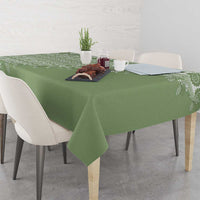Fiji Marau na Kerisimasi Tablecloth Sage Green Tagimoucia Tapa Masi Tribal LT9 - Polynesian Pride