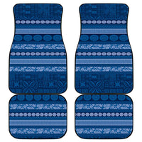 Fiji Marau na Kerisimasi Car Mats Blue Tapa Masi Inspired Christmas LT9 - Polynesian Pride