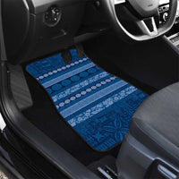 Fiji Marau na Kerisimasi Car Mats Blue Tapa Masi Inspired Christmas LT9 - Polynesian Pride