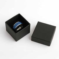 Fiji Marau na Kerisimasi Classic Ring Blue Tapa Masi Inspired Christmas LT9 - Polynesian Pride