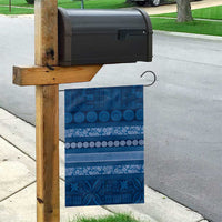 Fiji Marau na Kerisimasi Garden Flag Blue Tapa Masi Inspired Christmas - Polynesian Pride