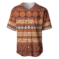 Fiji Marau na Kerisimasi Baseball Jersey Gold Tapa Masi Inspired Christmas LT9 Gold - Polynesian Pride