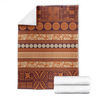 Fiji Marau na Kerisimasi Blanket Gold Tapa Masi Inspired Christmas - Polynesian Pride