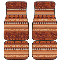 Fiji Marau na Kerisimasi Car Mats Gold Tapa Masi Inspired Christmas LT9 - Polynesian Pride