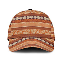Fiji Marau na Kerisimasi Classic Cap Gold Tapa Masi Inspired Christmas LT9 Universal Fit Gold - Polynesian Pride