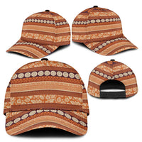 Fiji Marau na Kerisimasi Classic Cap Gold Tapa Masi Inspired Christmas - Polynesian Pride