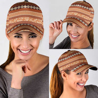 Fiji Marau na Kerisimasi Classic Cap Gold Tapa Masi Inspired Christmas LT9 - Polynesian Pride