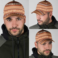 Fiji Marau na Kerisimasi Classic Cap Gold Tapa Masi Inspired Christmas LT9 - Polynesian Pride