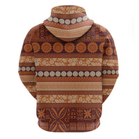Fiji Marau na Kerisimasi Hoodie Gold Tapa Masi Inspired Christmas - Polynesian Pride