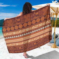 Fiji Marau na Kerisimasi Sarong Gold Tapa Masi Inspired Christmas - Polynesian Pride