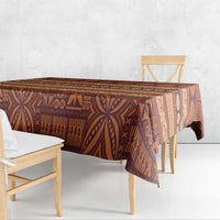 Fiji Marau na Kerisimasi Tablecloth Gold Tapa Masi Inspired Christmas LT9 - Polynesian Pride