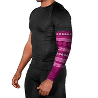 Fiji Marau na Kerisimasi Arm Sleeves Pink Tapa Masi Inspired Christmas LT9 - Polynesian Pride
