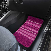 Fiji Marau na Kerisimasi Car Mats Pink Tapa Masi Inspired Christmas LT9 - Polynesian Pride